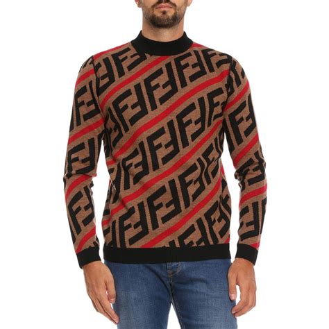 fendi beige sweatshirt|fendi sweaters for men.